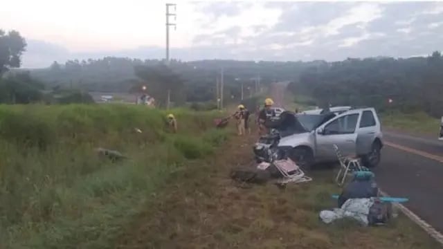 Un accidente vial en la Ruta Nacional 12 dejó dos heridos