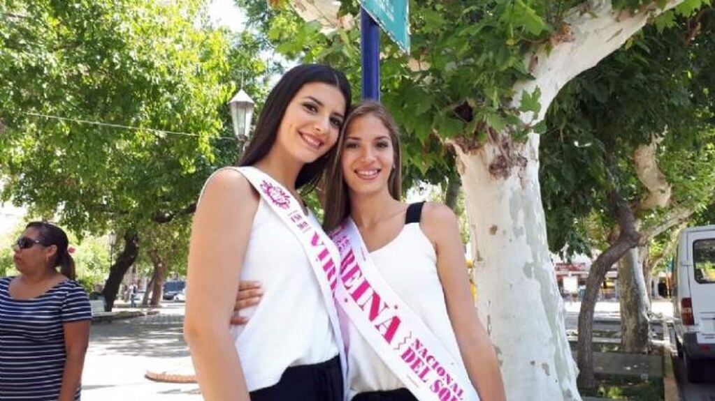 Camila Santamaría y Ana Paula Vilanova, flamantes reina y virreina de la Fiesta Nacional del Sol.