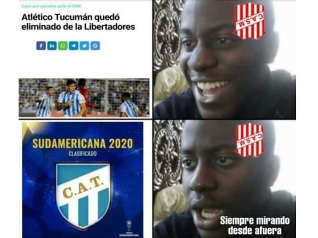 Memes por la clasificación de Atlético Tucumán a la Copa Sudamericana.