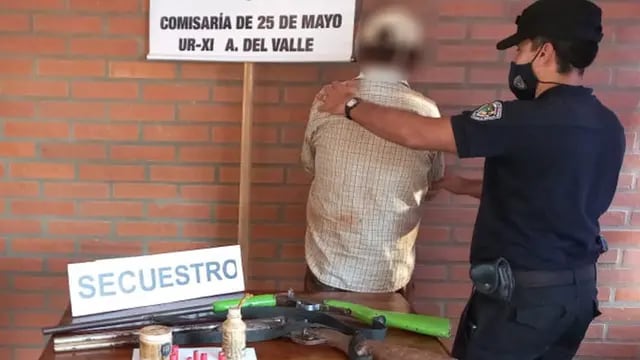 Aristóbulo del Valle: atemorizaba a sus vecinos y terminó detenido