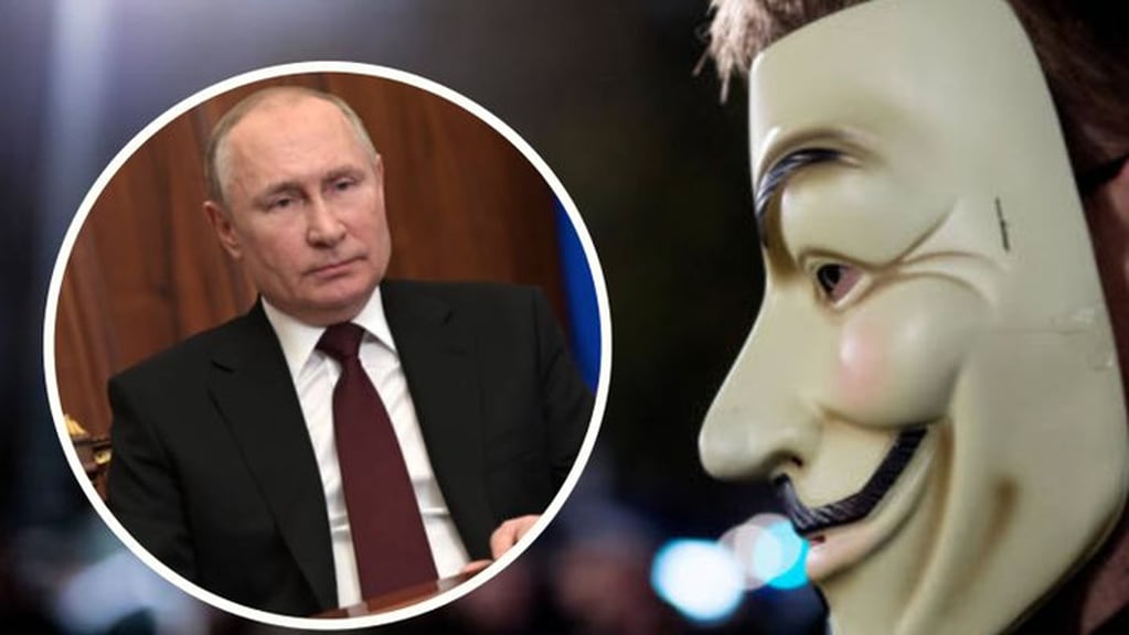 Las amenazas de Anonymous hacia Putin: "Revelaremos todos sus secretos".