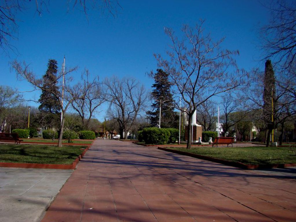 Plaza España Tres Arroyos antes de su última remodelación
