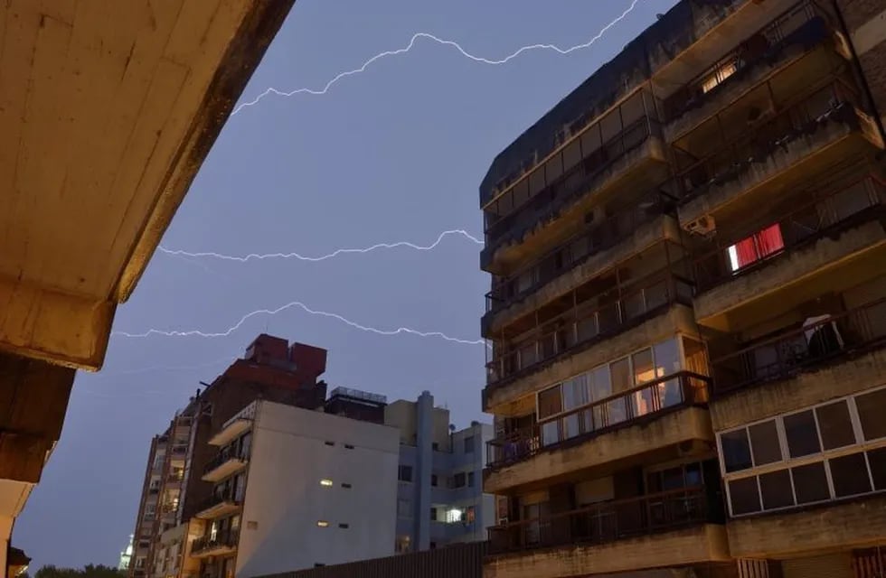 Fuerte tormenta en Rosario y la región
