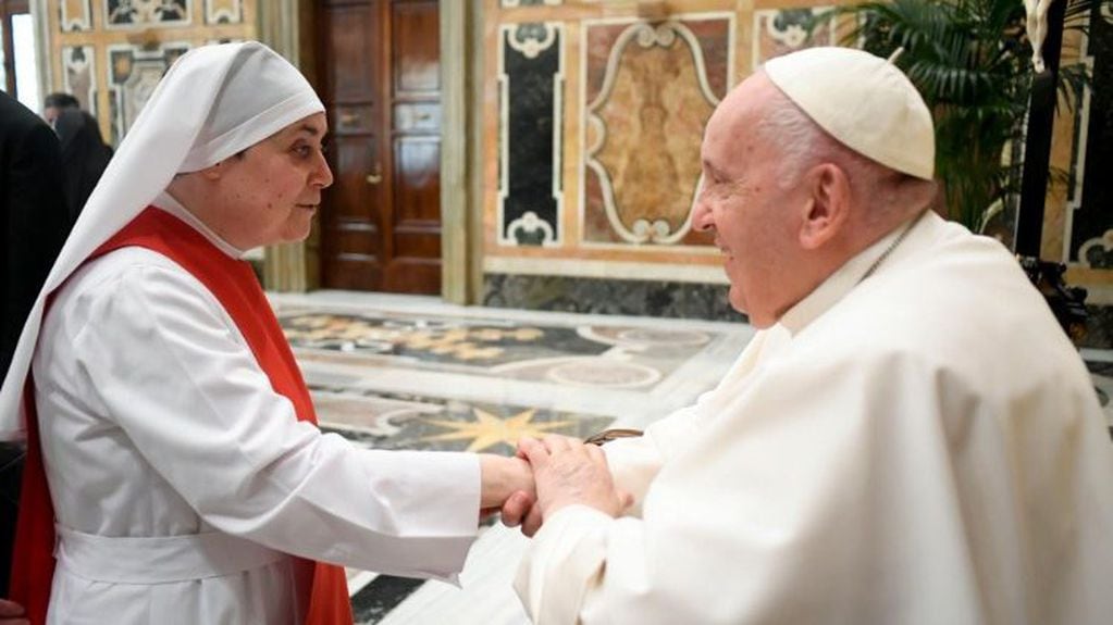 El Papa recibió a las religiosas de Don Orione, entre ellas, una oriunda de María Juana