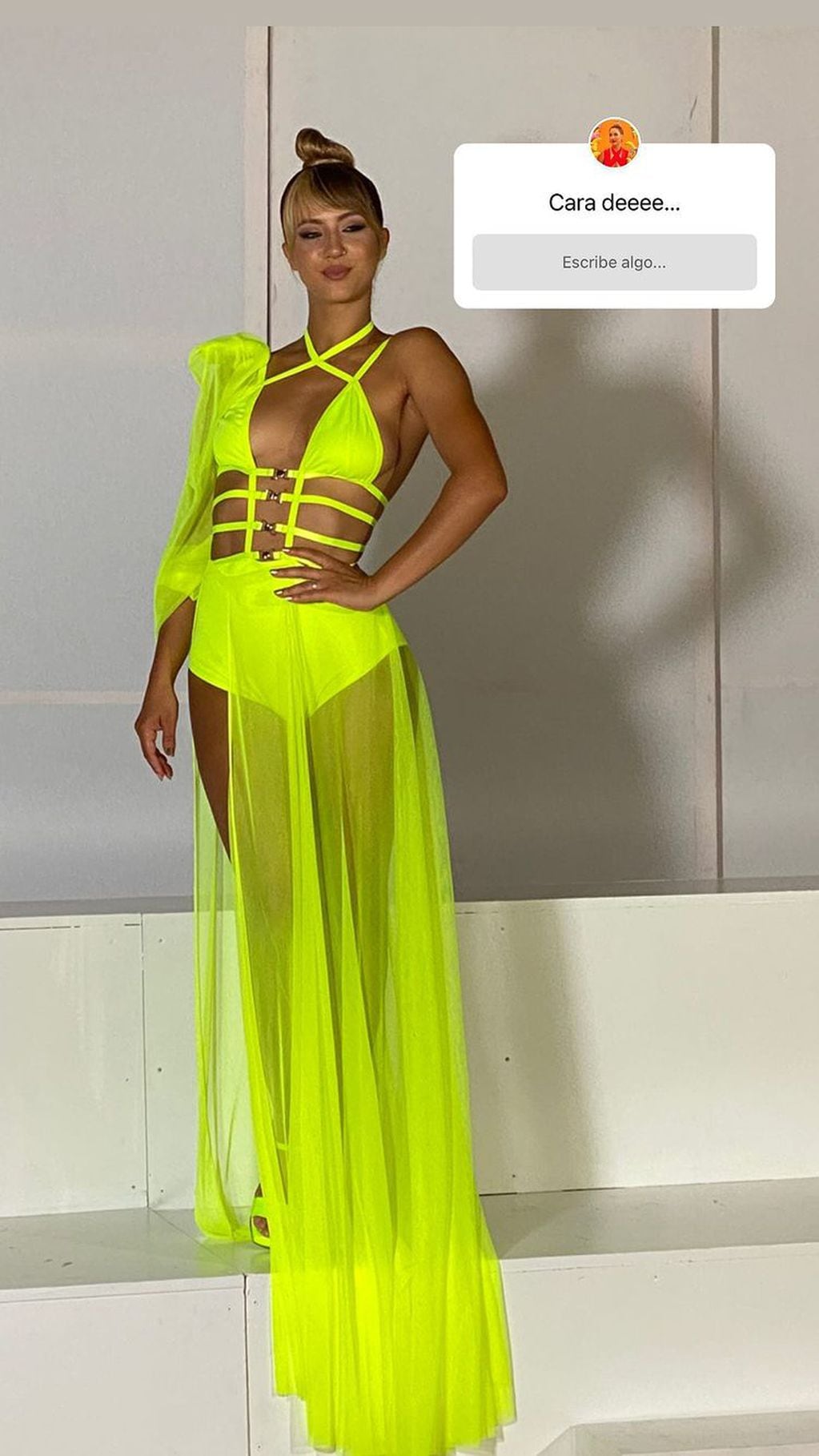 Flor Vigna eligió un color de vestido que no pasó desapercibido. (Foto: Instagram)