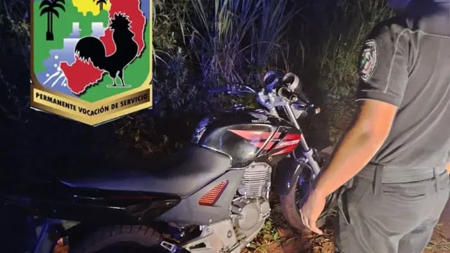 Recuperaron en Eldorado una moto robada en Montecarlo