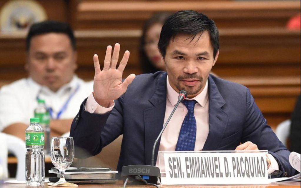 Manny Pacquiao irá por la presidencia de Filipinas en 2022.
