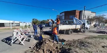 Reparación de calles en Punta Alta.