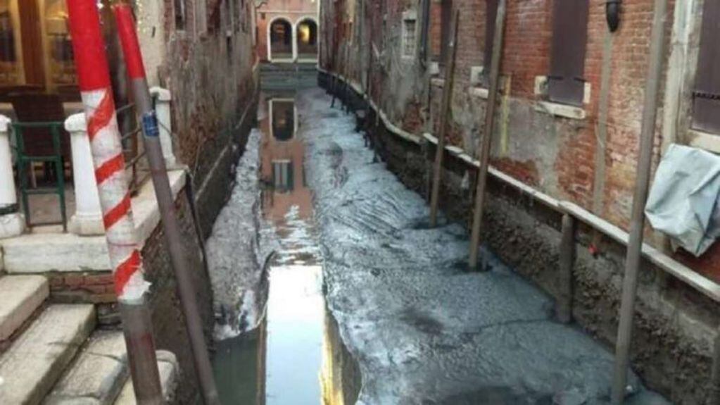 En enero es común que baje el caudal de los canales por un fenómeno natural de baja presión (Foto: Gentileza La Repubblica)