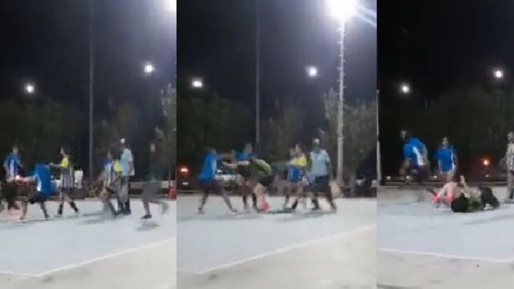 Violencia en el futsal femenino en un partido disputado en San Juan.