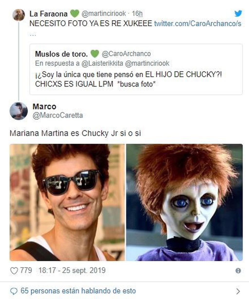 Mariano Martínez cambió de look y las redes se llenaron de memes (Foto: Captura de Twitter)