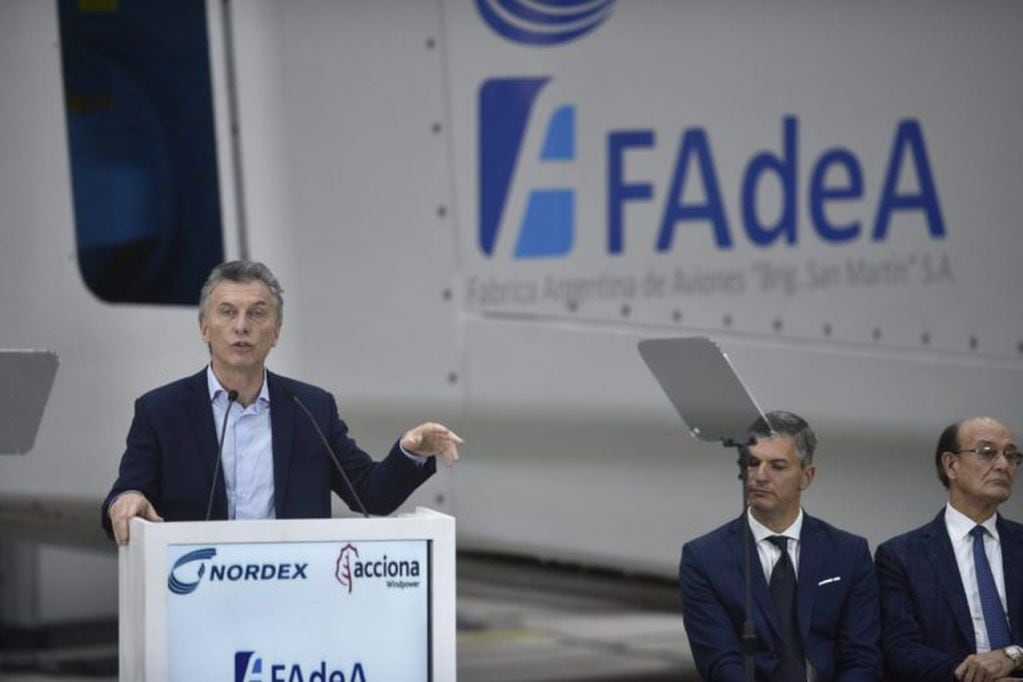 Mauricio Macri en Córdoba, en la visita a Fadea, Embalse y Los Cóndores.