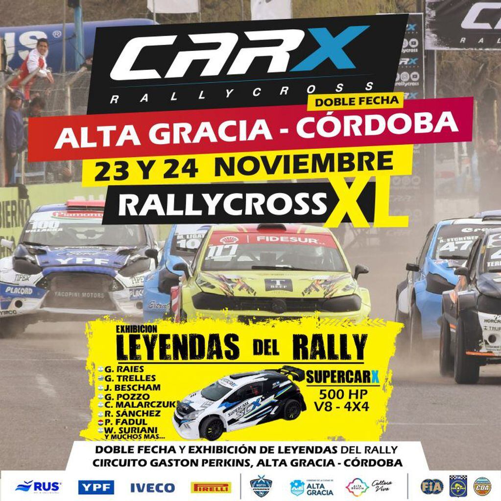 Sexta y séptima fecha del Campeonato Argentino y CODASUR de Rallycross.