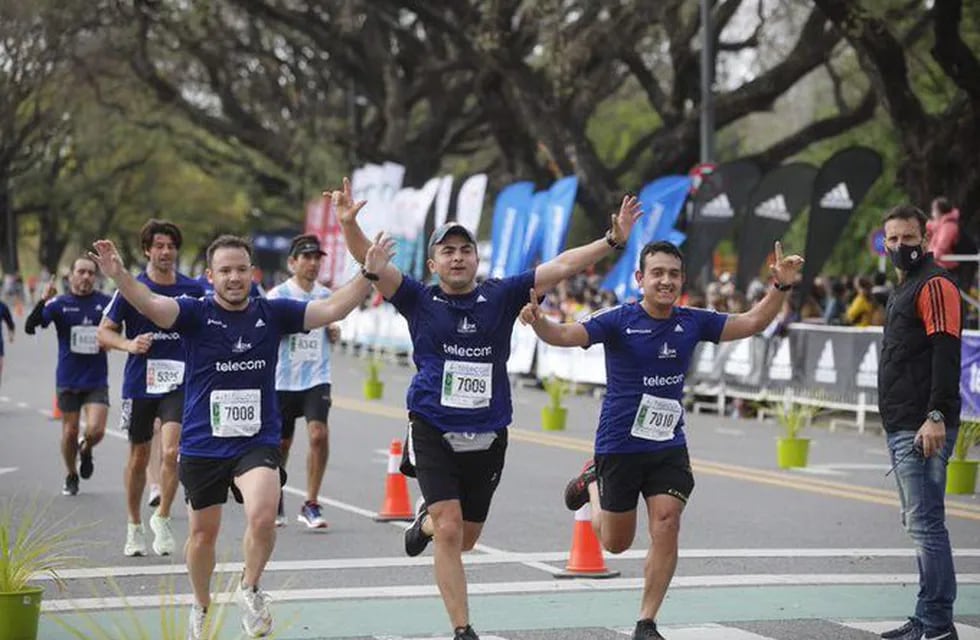 La maratón de la Ciudad de Buenos Aires se pudo realizar luego de dos años de espera. Twitter Gentileza @LANACION