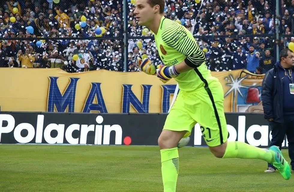 El arquero de Rosario Central, Diego Rodríguez.