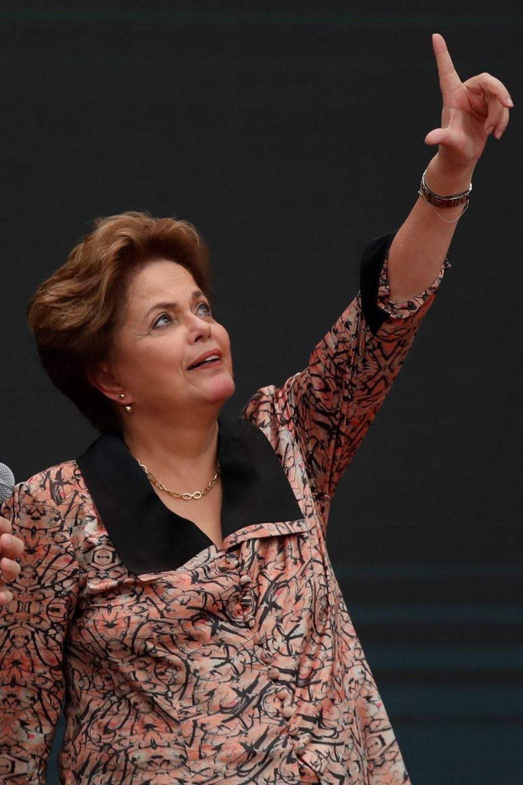 La expresidenta brasileña Dilma Rousseff en el Primer Foro Mundial de Pensamiento Critico en el congreso de CLACSO (EFE/Juan Ignacio Roncoroni)
