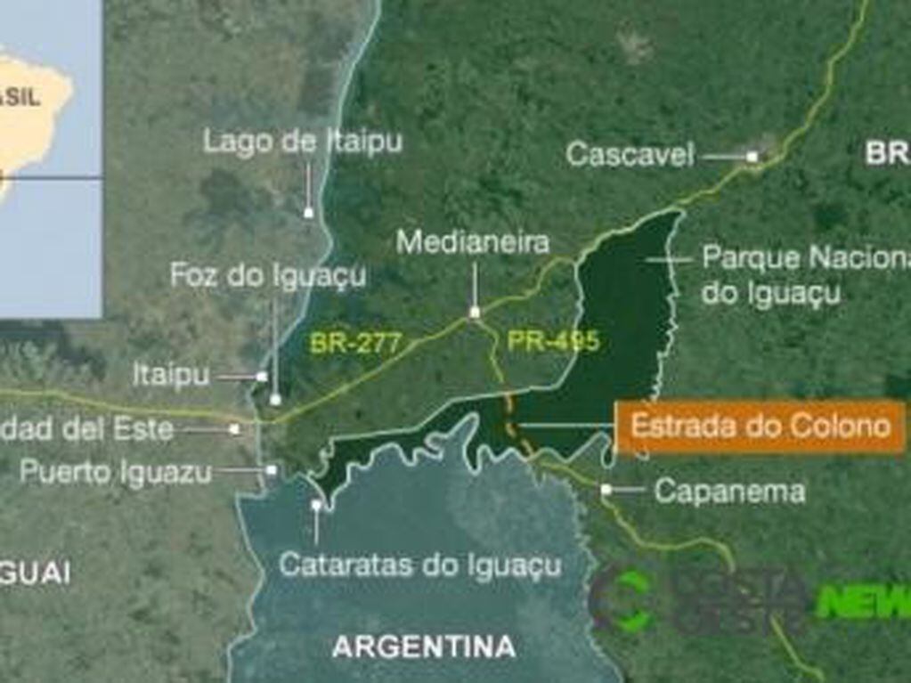 Zona de Impacto. Ahora, en Brasil, quieren abrir el Camino del Colono en el Parque Iguaçu, desde Capanema. (Jornal de capanema)