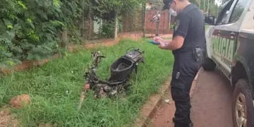Abandonan motocicleta robada en Puerto Iguazú