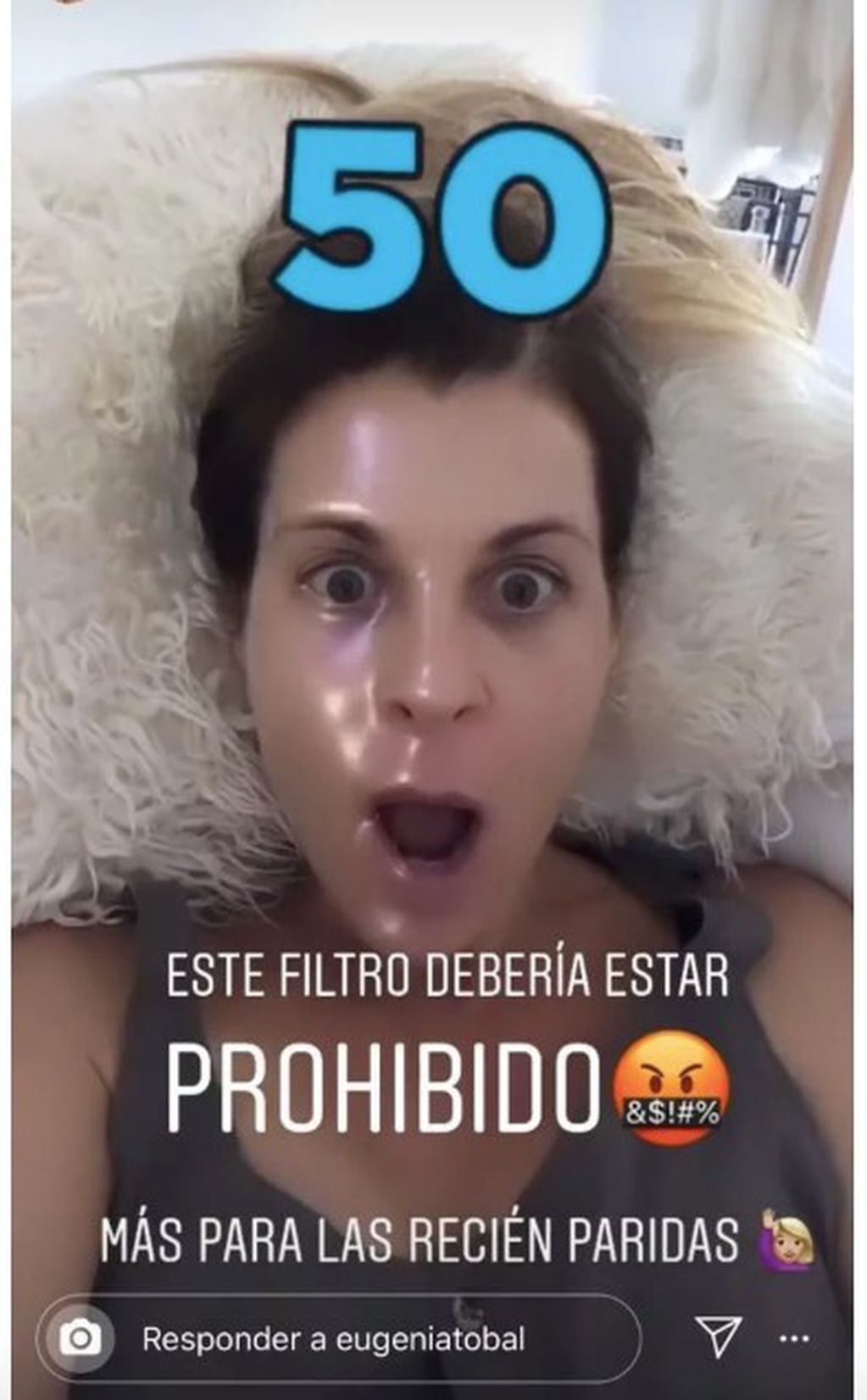 Eugenia Tobal se divirtió en Instagram (redes)
