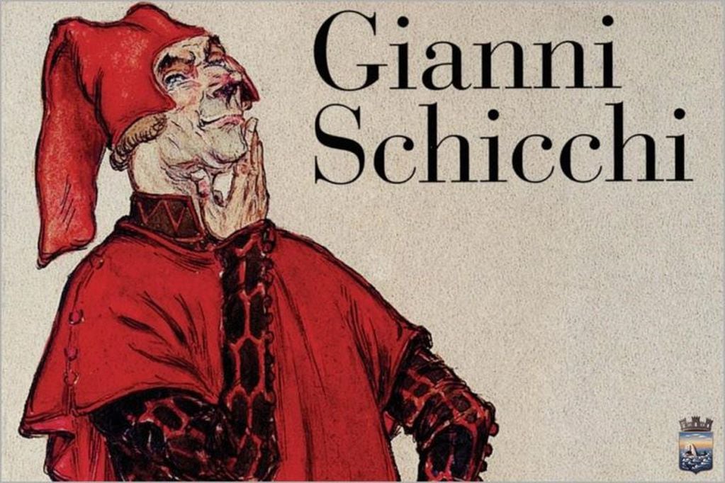 Un afiche de "Gianni Scchicchi", la ópera cómica de Pucchini. (web)