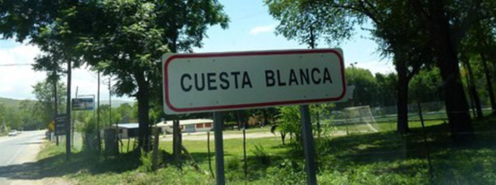Localidad de Cuesta Blanca.