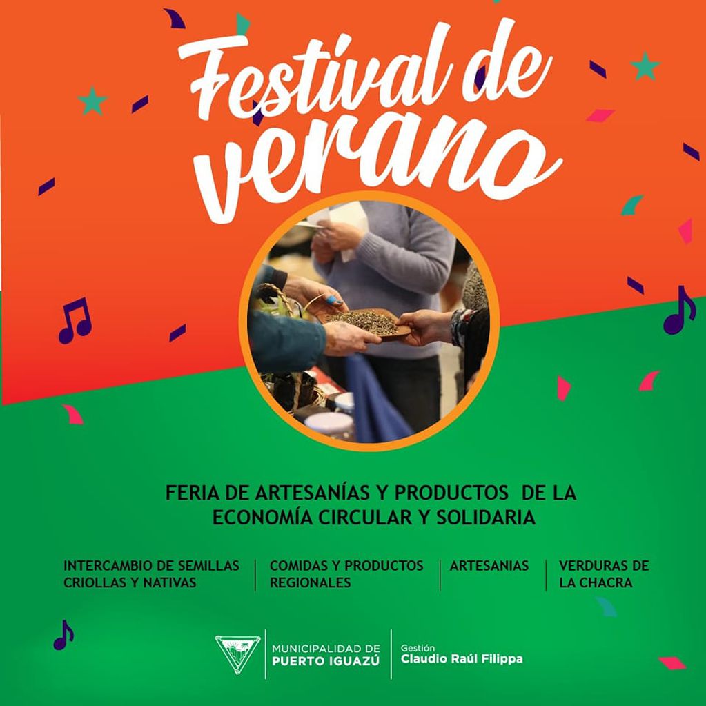 Realizarán la Feria de Artesanías y Productos de la Economía Circular y Solidaria en Puerto Iguazú.