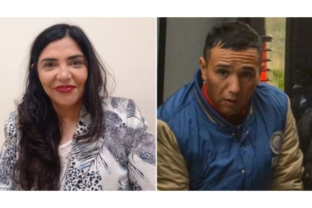 La jueza Mariel Suárez y el preso Cristian “Mai” Bustos. Fueron filmados besándose dentro de una cárcel en Chubut. (Foto / El Patagónico)