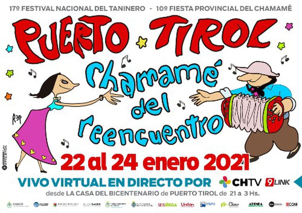Invitan al Festival del Chamamé de Puerto Tirol.