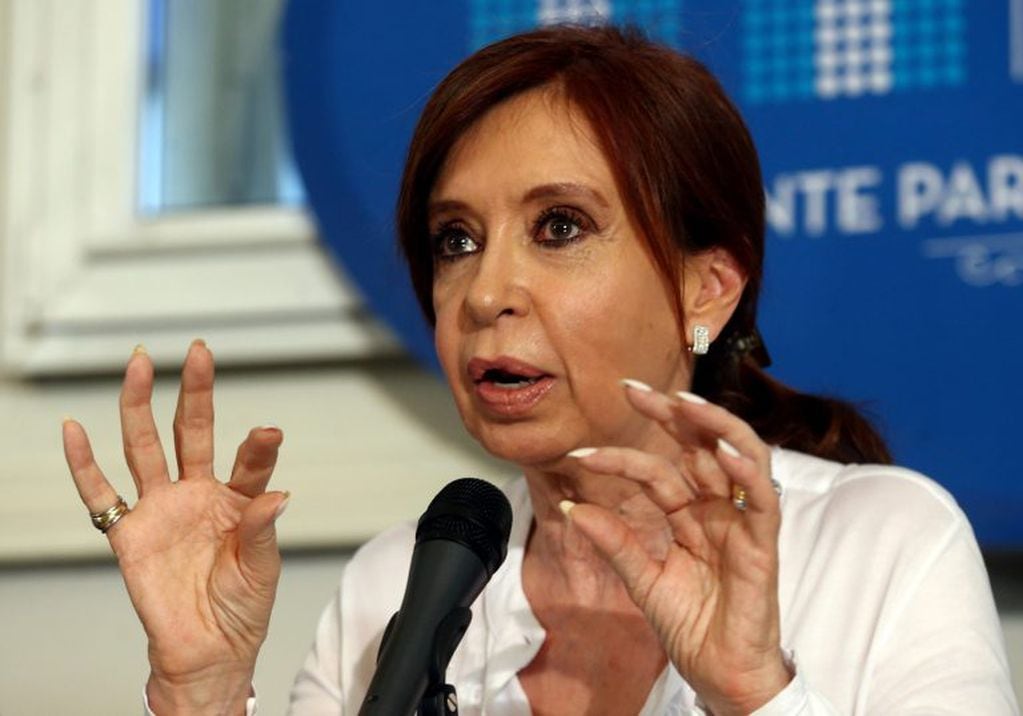 Cristina Kirchner durante una entrevista en 2017 (Reuters).