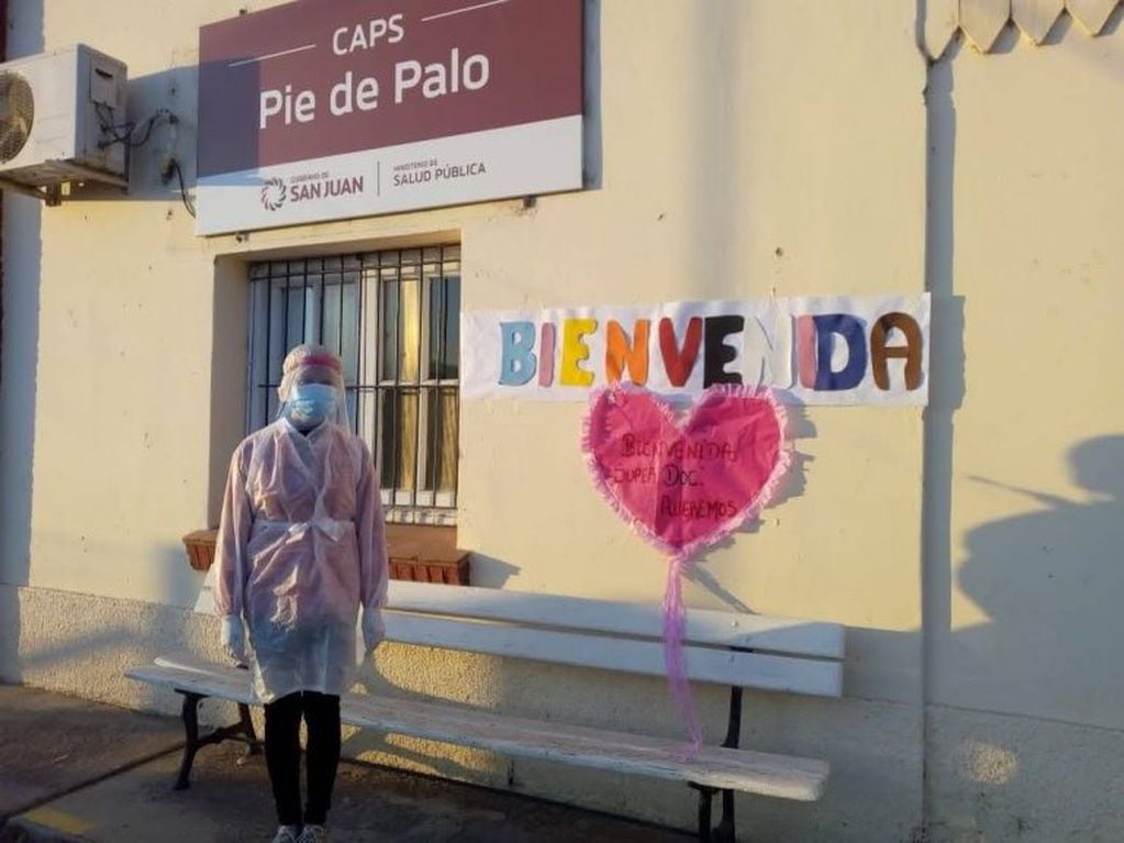 La médica recibió una calurosa bienvenida.