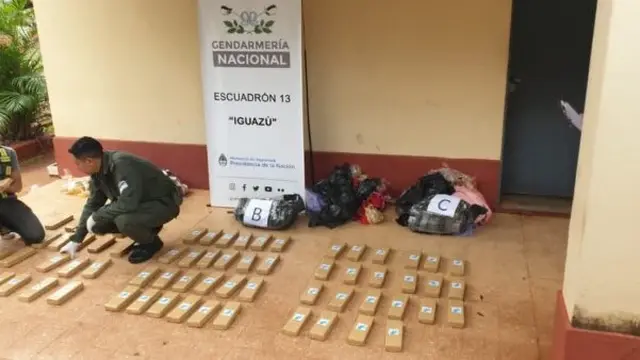 Interceptan encomienda con marihuana en Puerto Iguazú