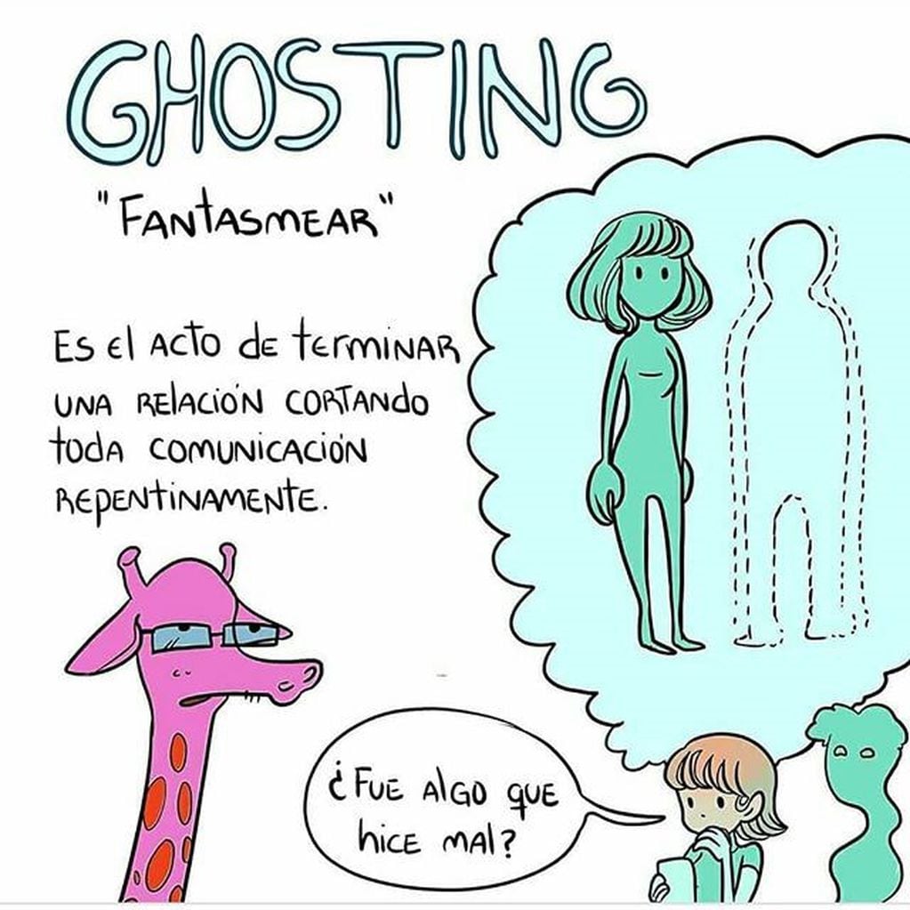 Ilustración sobre el ghosting.