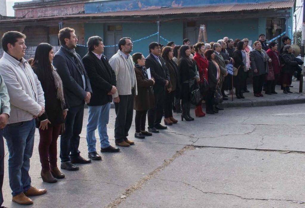 Acto por aniversario del barrio Belgrano