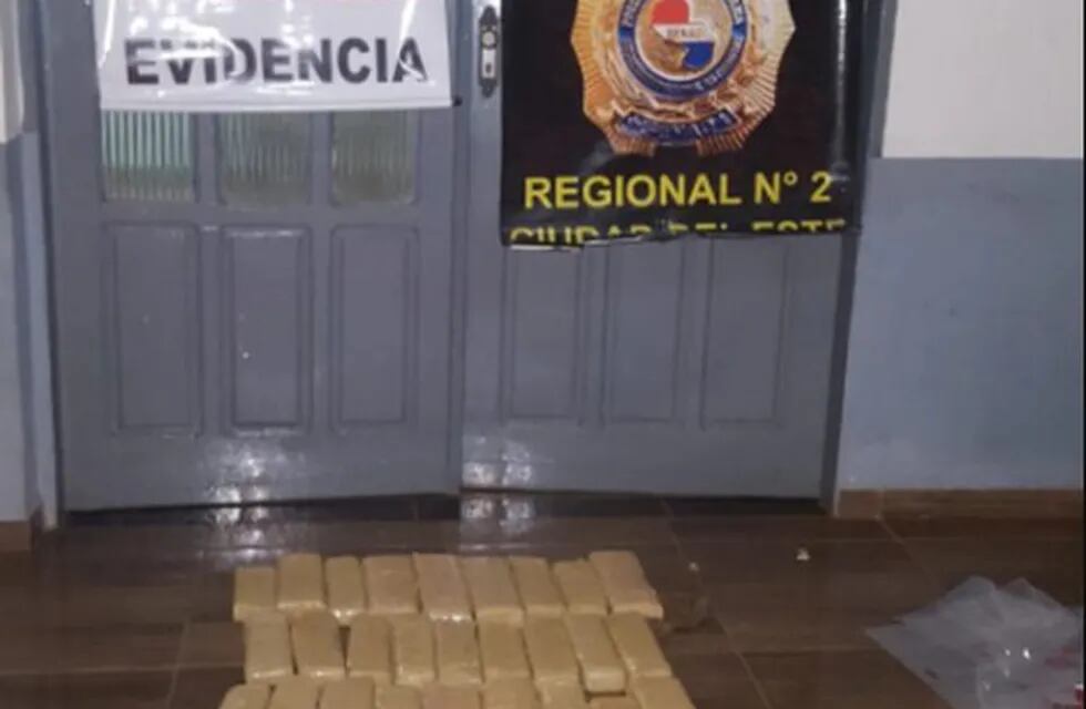 La droga estaba por ser llevada desde Paraguay a Brasil.