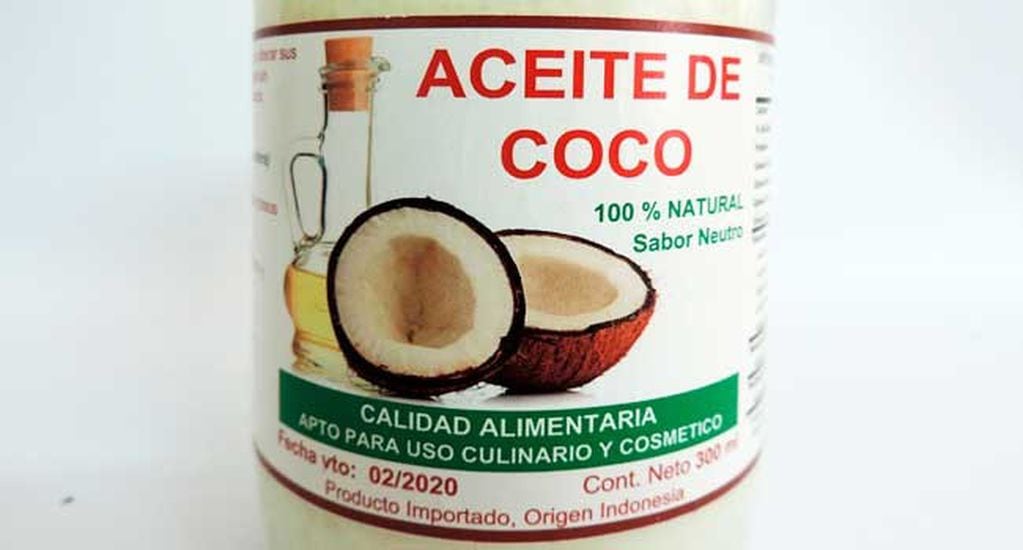 Alerta alimentaria por una marca de aceite de coco .(Assal)