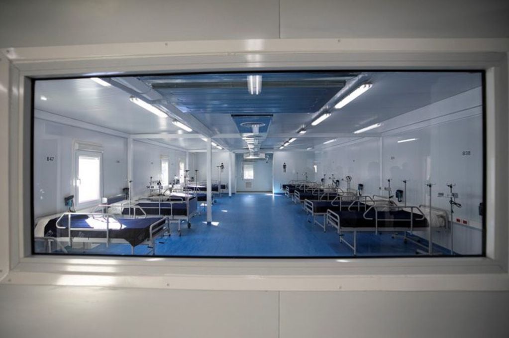 Nuevo hospital modular San Roque con camas críticas. (Gobierno de Córdoba)