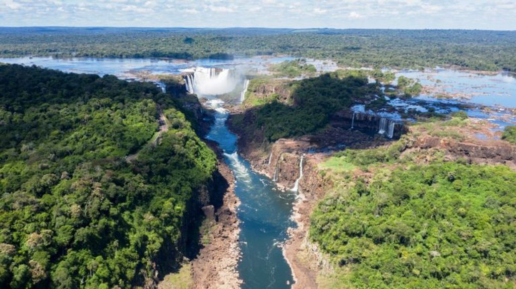 El escenario no sufrió grandes cambios a partir de la apertura de las compuertas de la represa Baixo Iguaçu, en Brasil.