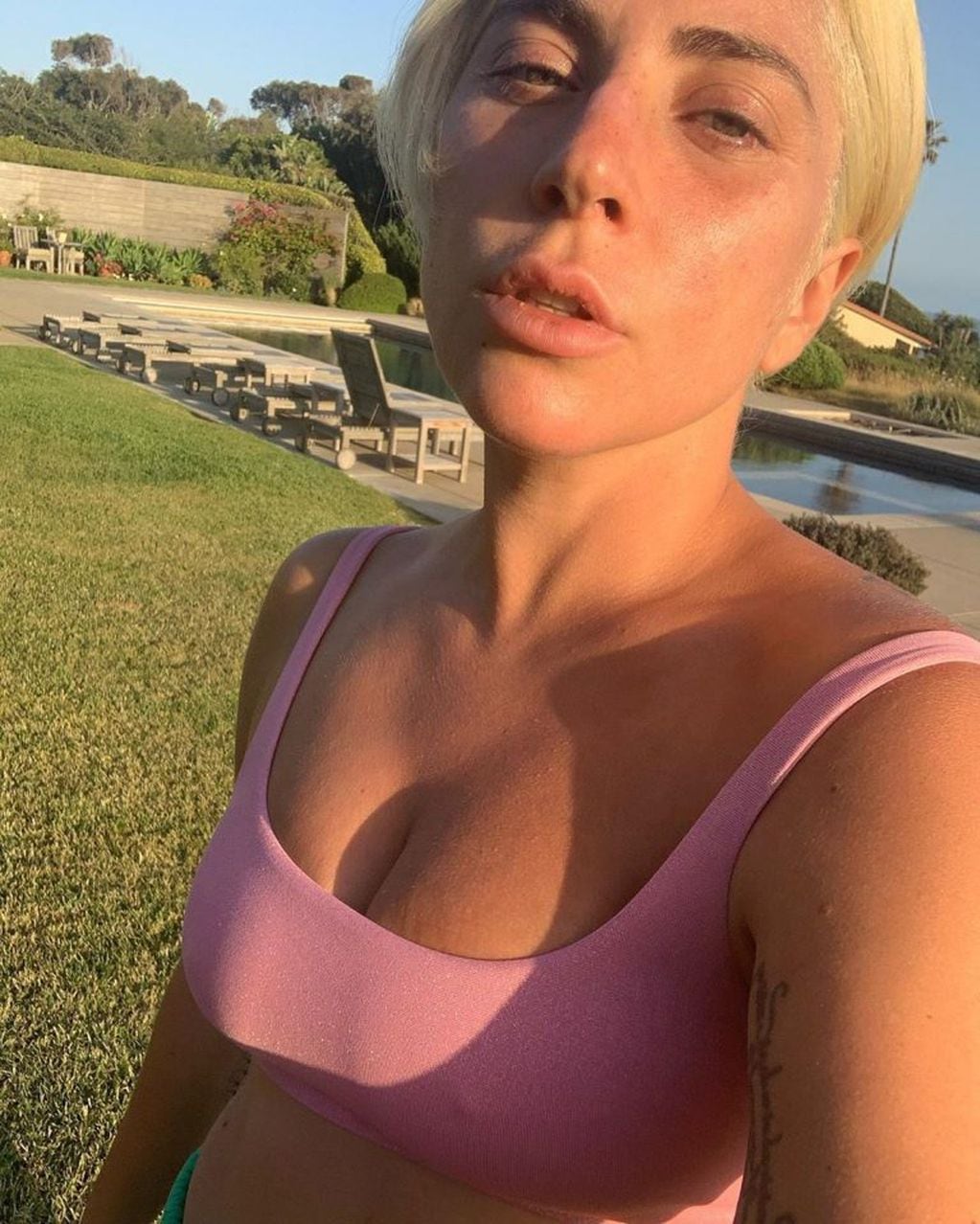 ¡Al natural! La foto de Lady Gaga sin maquillaje que fue furor en Instagram