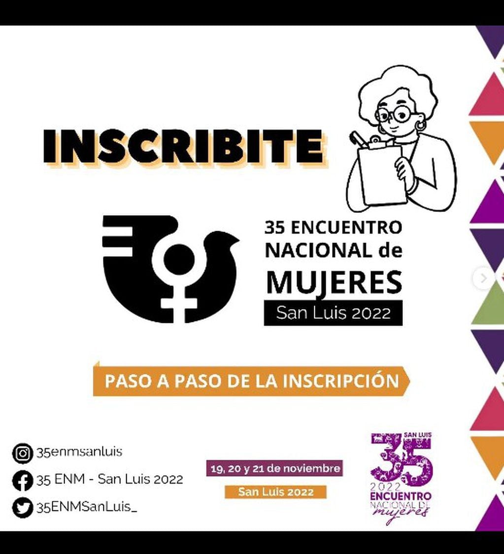 El 35° Encuentro Nacional de Mujeres se lleva a cabo en el mes de noviembre en San Luis