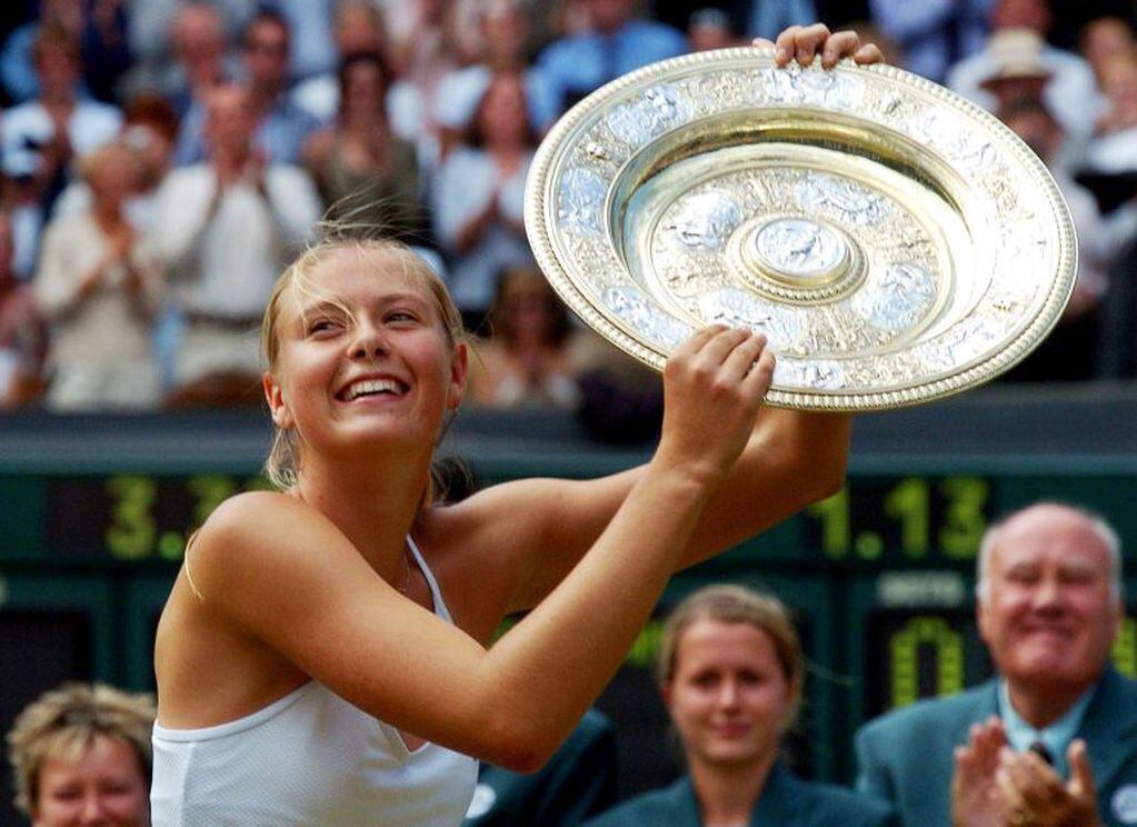 Maria Sharapova, ganadora de Wimbledon en 2004 (Foto: Vassil Donev/EFE/EPA)