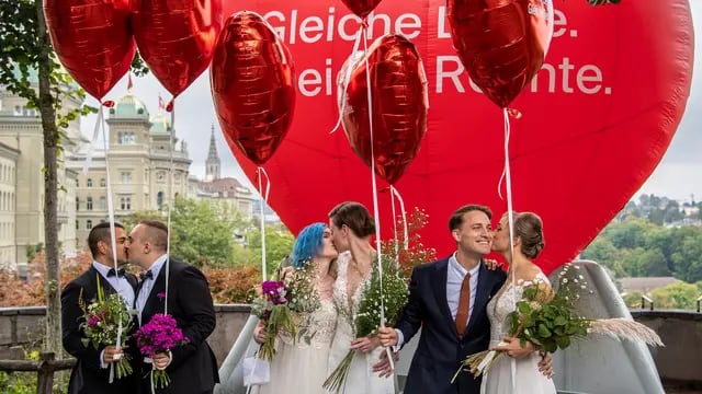 Suiza aprobó el matrimonio igualitario en un referéndum