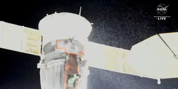 Fuga de partículas en la nave Soyuz, acoplada a la Estación Espacial.