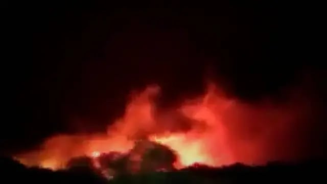 Incendio en Tala Cañada