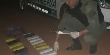 Interceptan contrabando de marihuana transportado por un motociclista en Puerto Iguazú