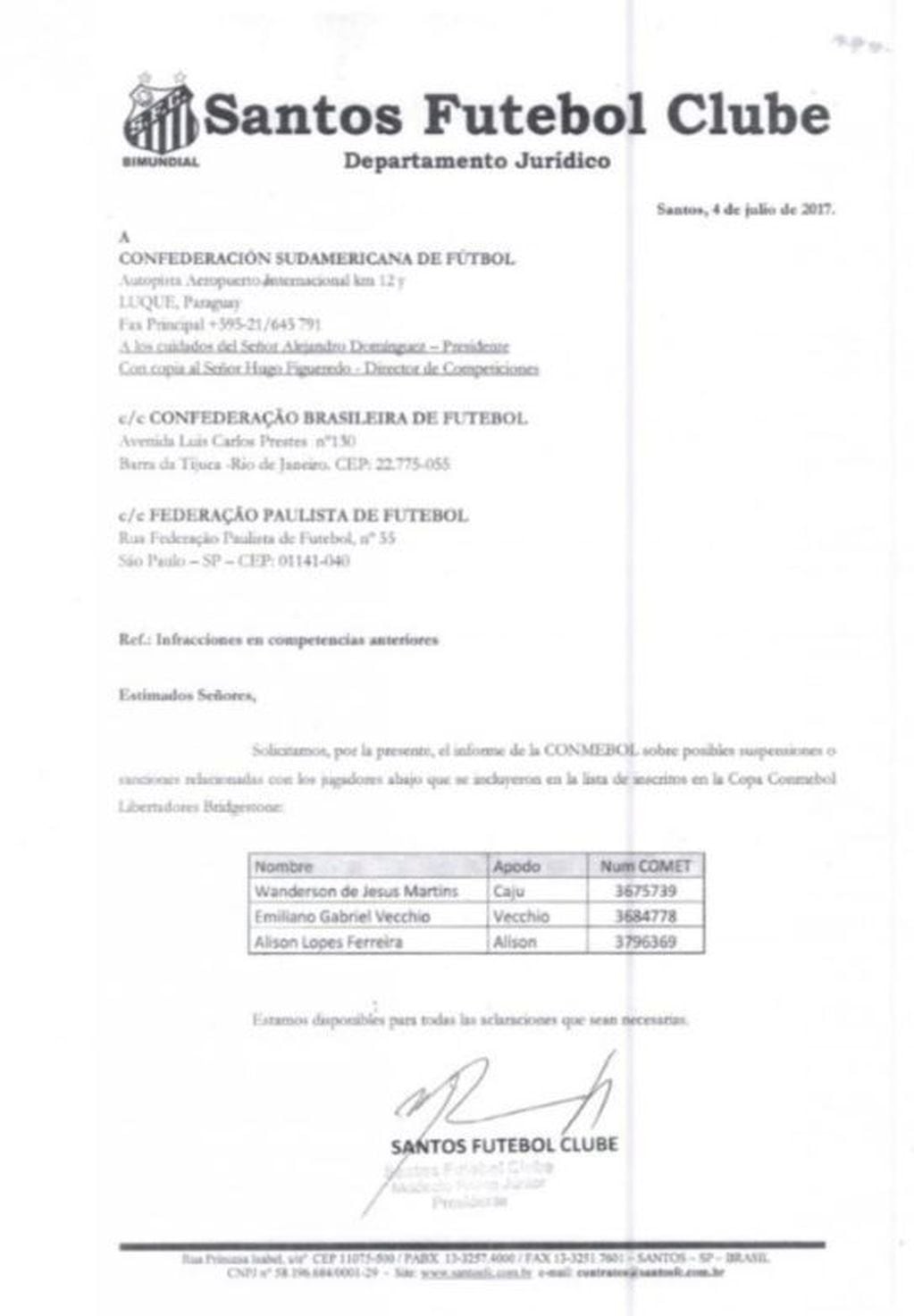 El documento que complica a Santos en el caso Carlos Sánchez.