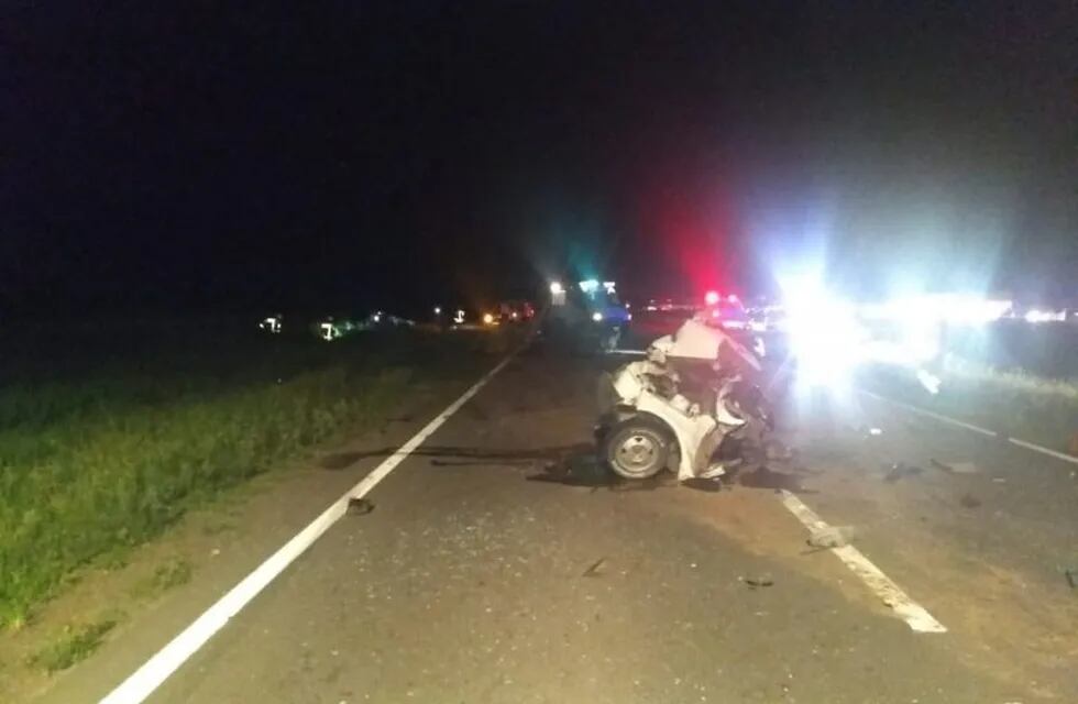 El accidente ocurrió en la Ruta 35 en cercanías de Vicuña Mackenna.