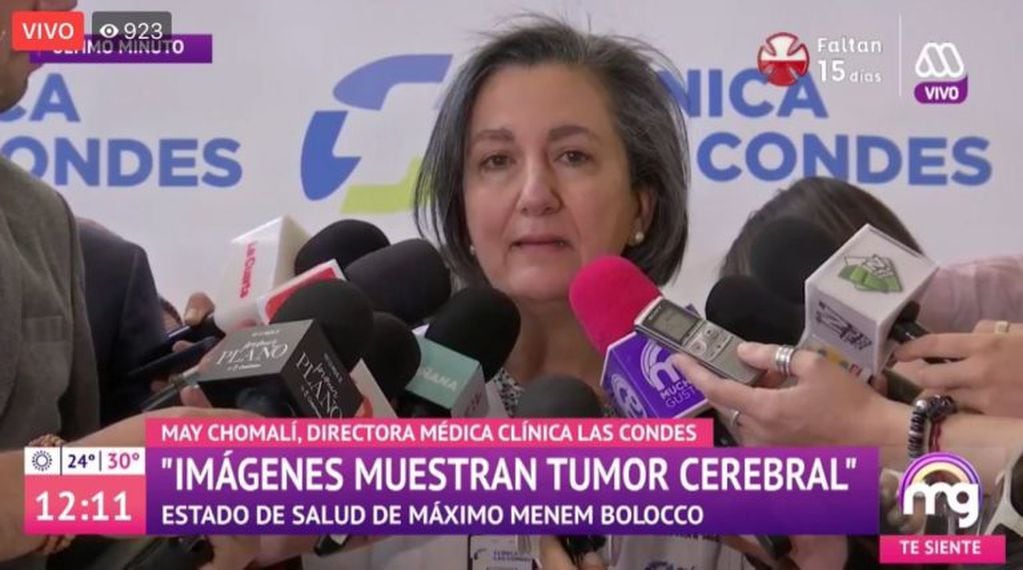 Máximo Menem tiene un tumor cerebral.
