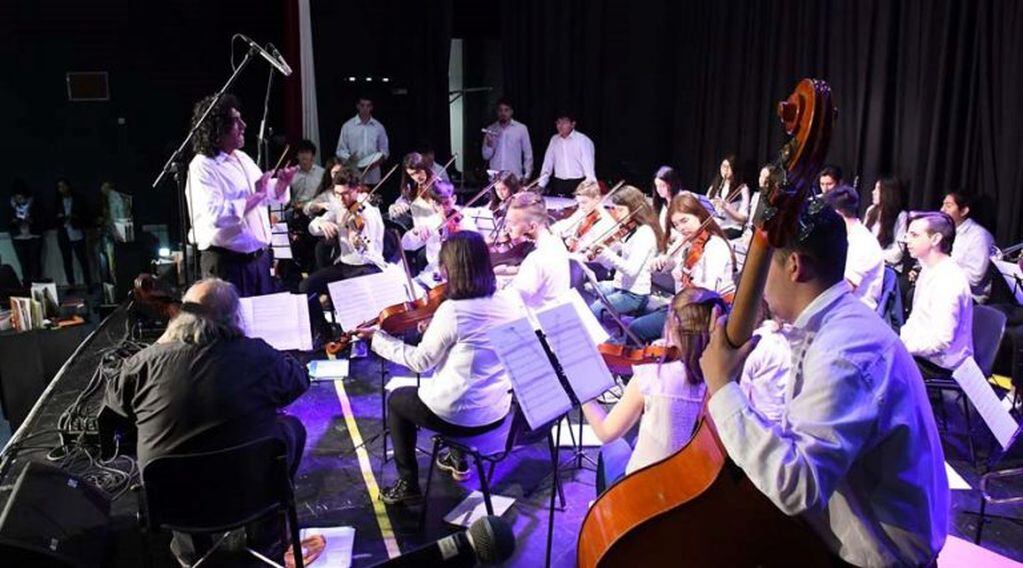 La Orquesta Infanto Juvenil participó del acto inaugural (Gobierno de La Pampa)