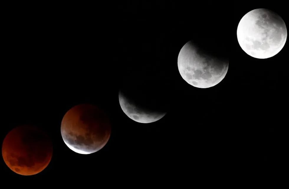 Vistas en imagenes de la luna. Eclipse. (EFE)