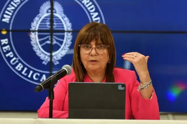 Patricia Bullrich, ministra de Seguridad de la Nación.